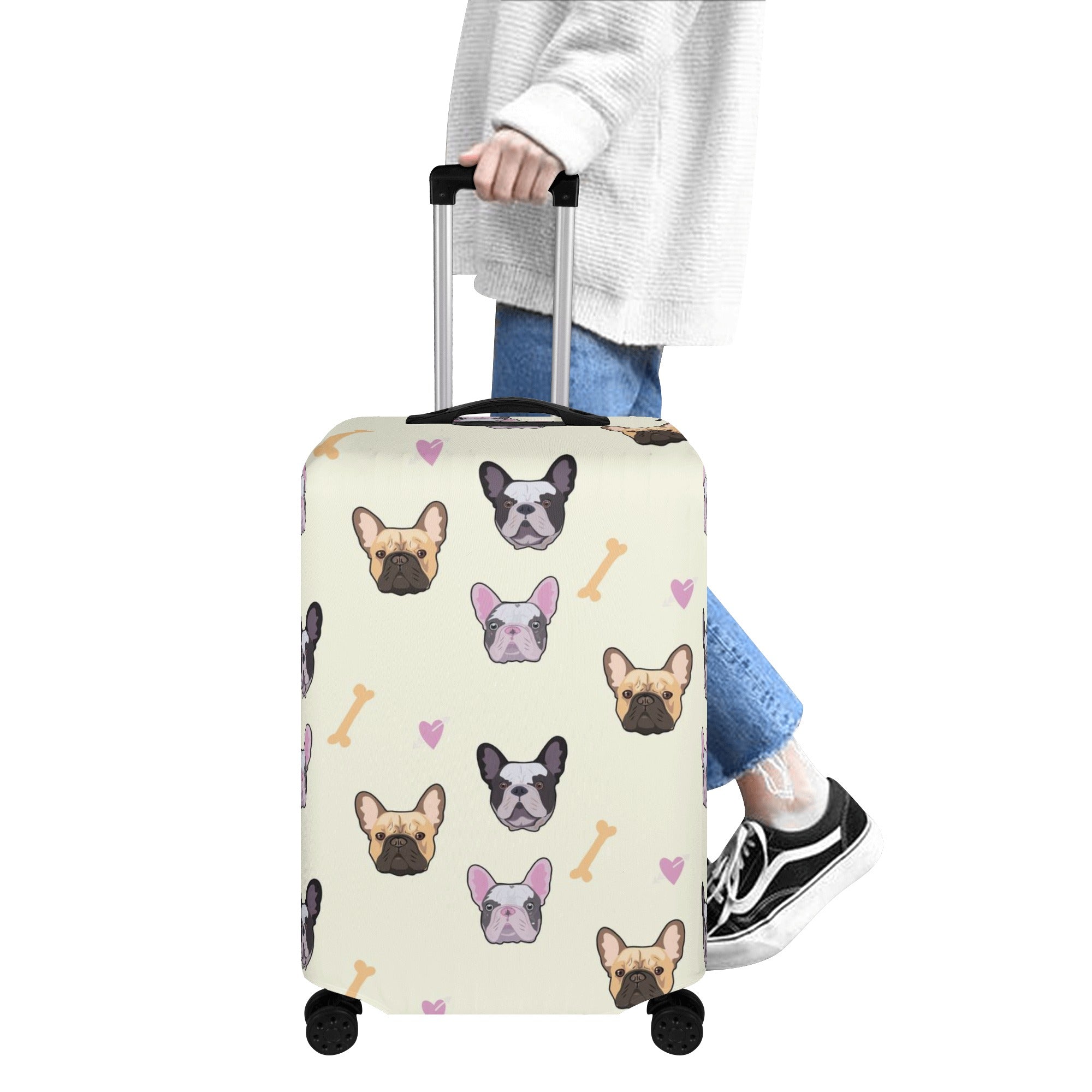French Bulldog Otis Luggage Cover Cute Frenchie Essential