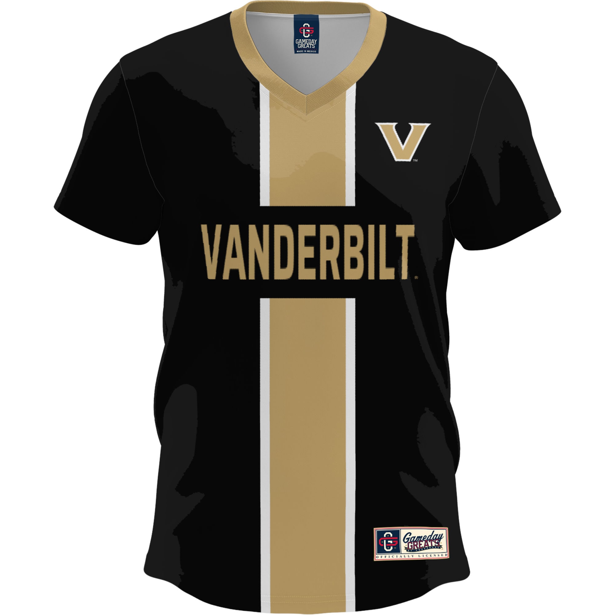[LK] Vanderbilt Commodores GameDay Greats Lightweight Soccer Fashion Jersey - Black