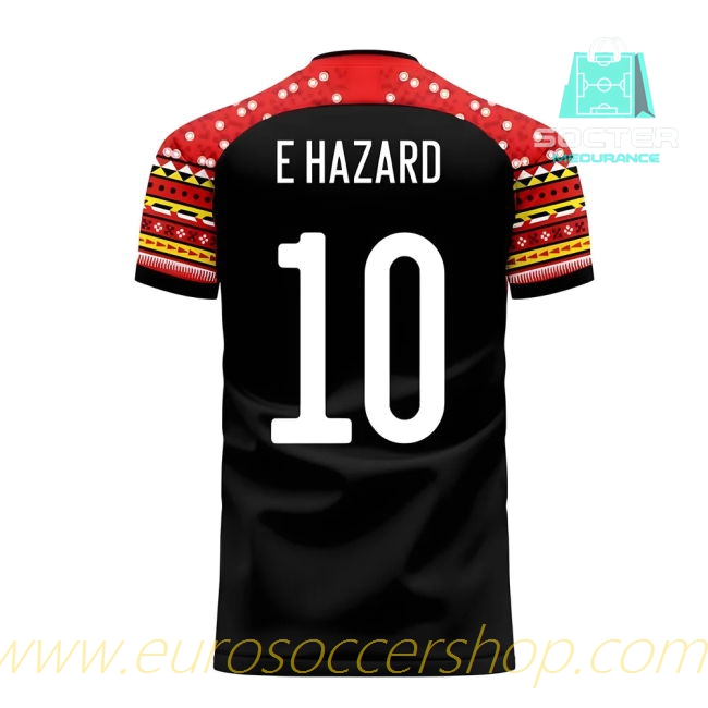 2025-26 Collection Belgium Away Jersey Genuine Design Concept (E HAZARD 10)