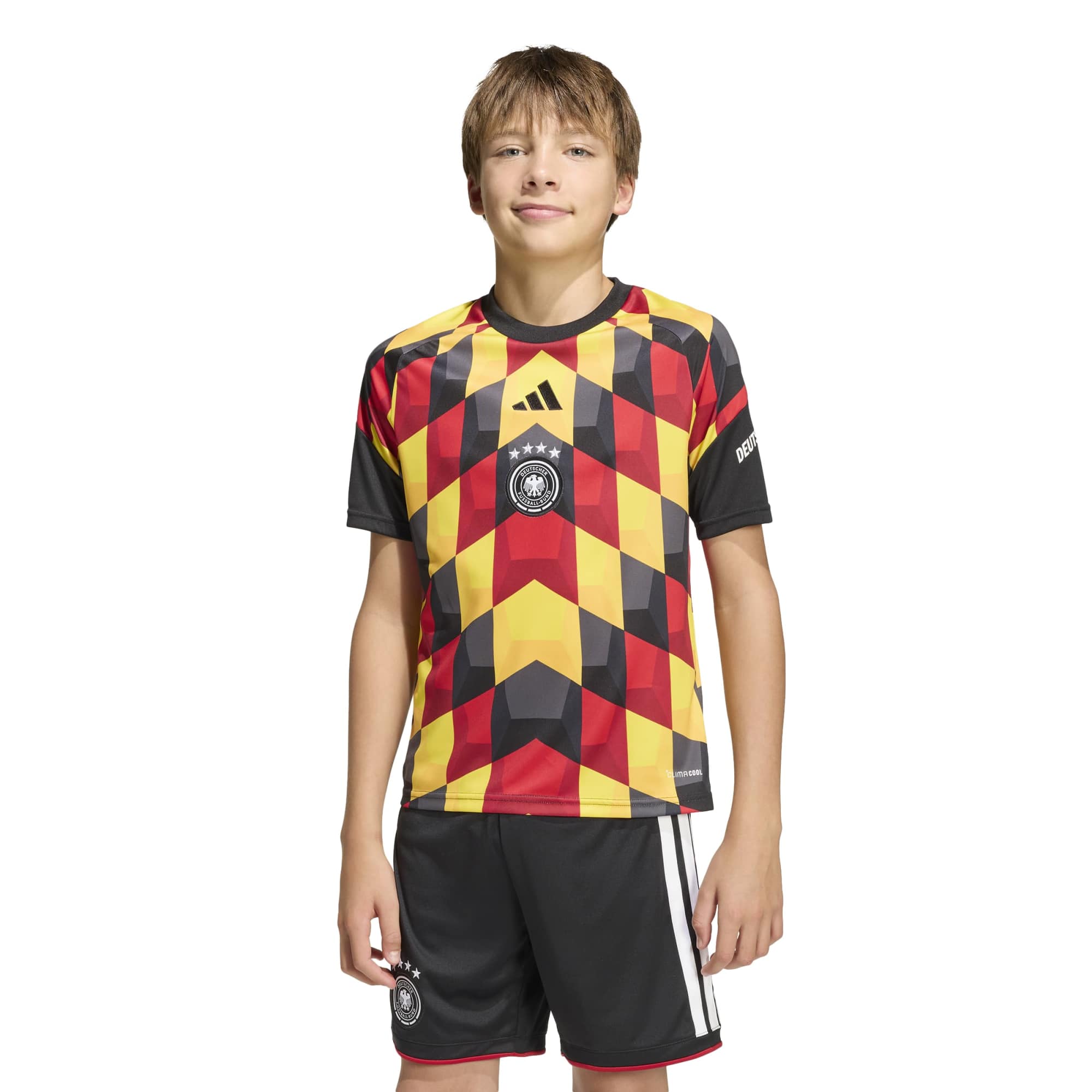 [SJH] Germany National Team Youth 2026 Pre-Match Jersey Top - Black