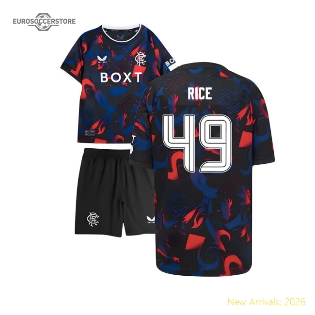 Rangers Children 2024 Third Jersey Shirt Football Fan Apparel