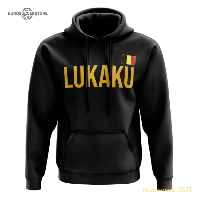 Romelu Lukaku Belgium name hoody (black)