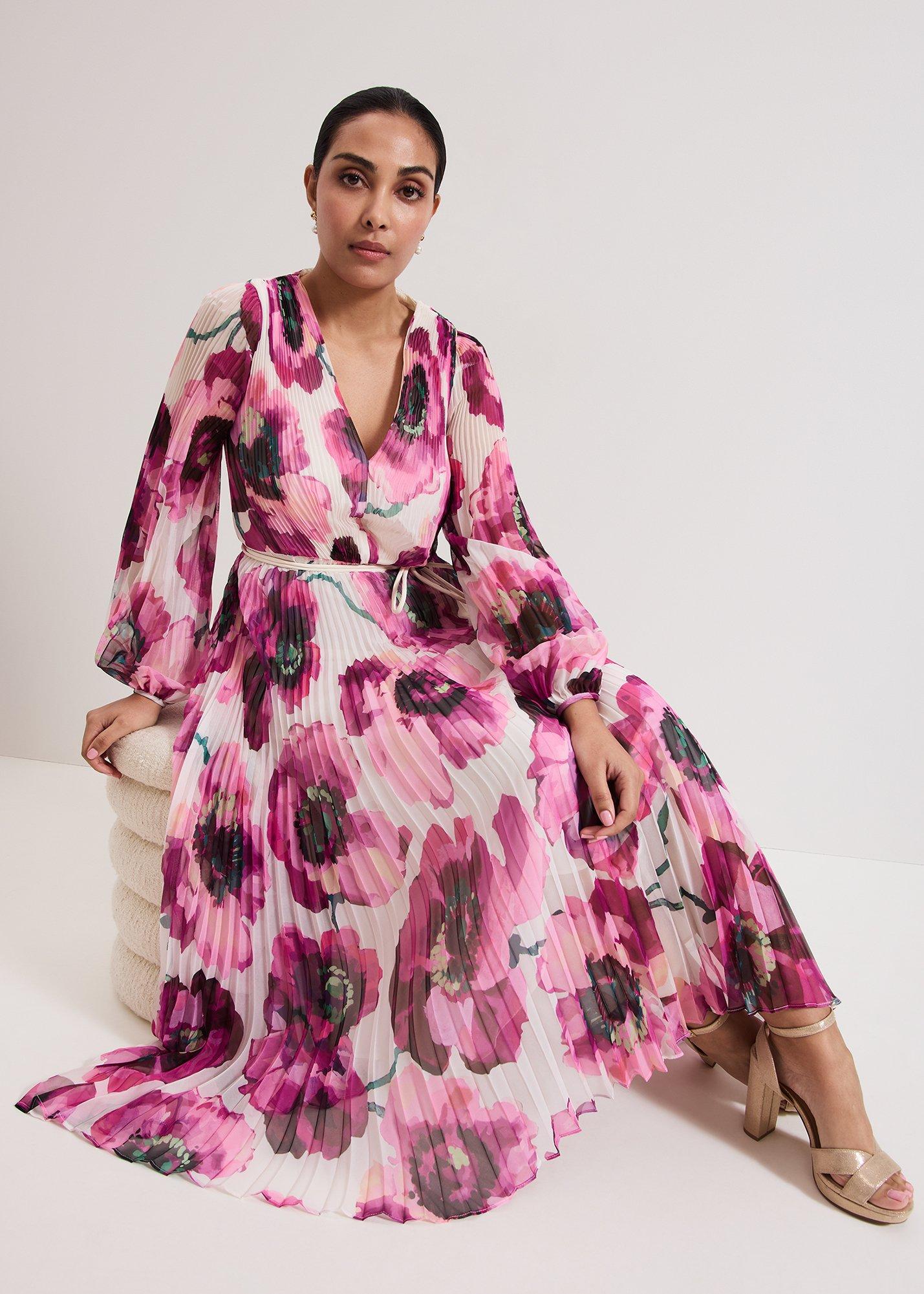 Petite Natalia Floral Print Maxi Dress