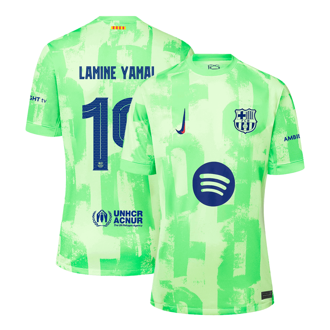 LAMINE YAMAL #19 Barcelona Third Away Soccer Jersey 2024/25 - UCL Spot