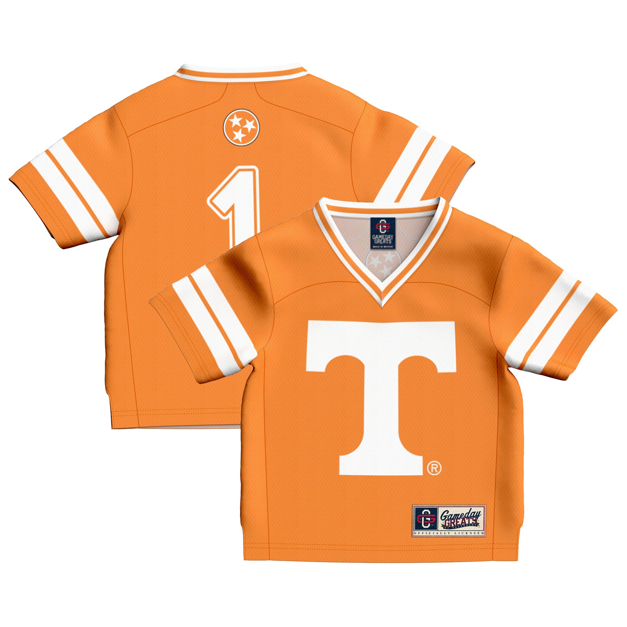 [DDG] Tennessee Volunteers GameDay Greats Infant Lightweight Collegiate Football Fashion Jersey - Tennessee Orange