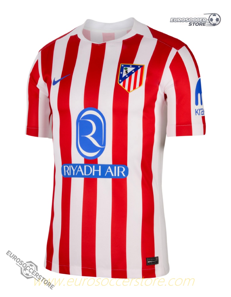 Atletico Madrid's 25-26 Home Jersey featuring REINILDO 23