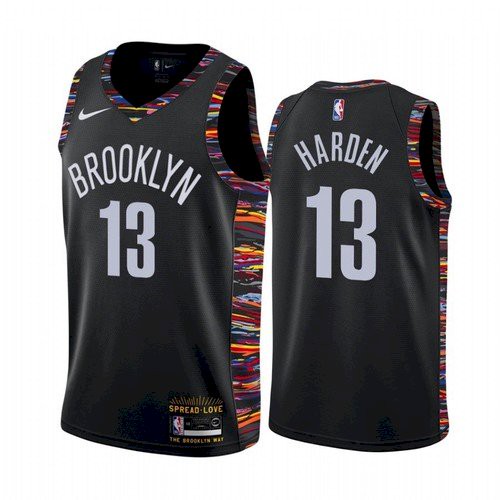 Nike Nets Black James Harden #13 Jersey - Basketball Jersey
