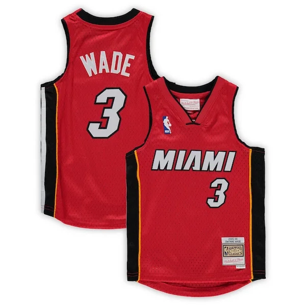 Dwyane Wade MIA Championship Team Jersey - Red - Licensed Product