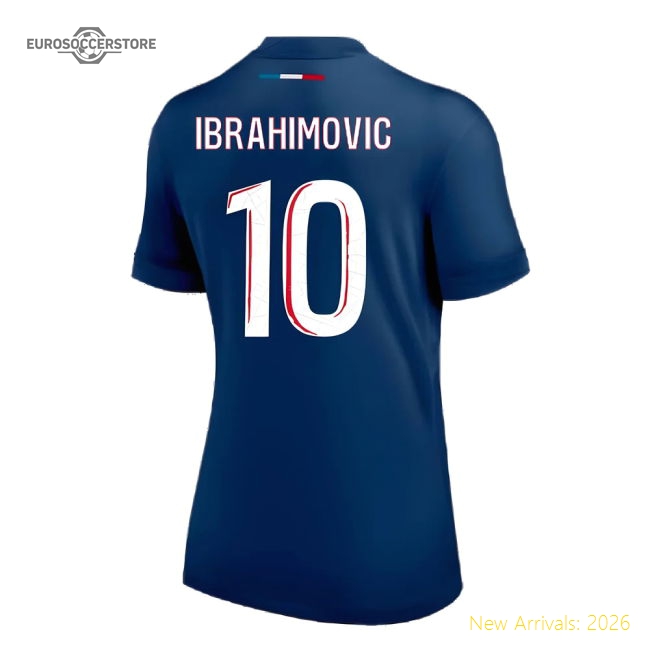 Stylish Football Team Womens Ibrahimovic Jersey 2024-2025 Stretchy