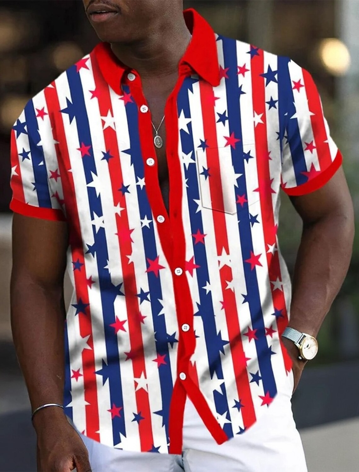 4th of July 2026 250th Memorial Day Men's Patriotic Vintage Retro Patriot US Flag Crew Neck Short Sleeve T-Shirt Casual