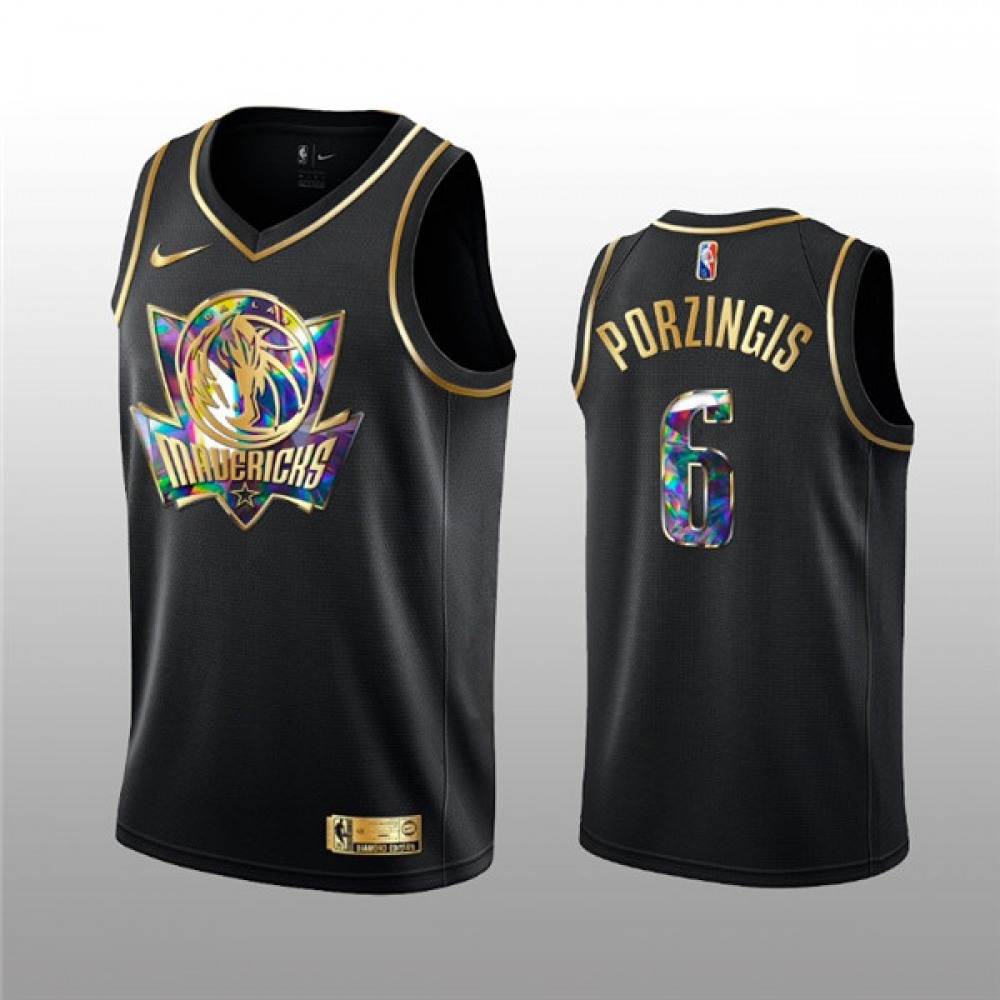 6 Dallas Mavericks Black Jersey - Golden Edition - Game Day Essential