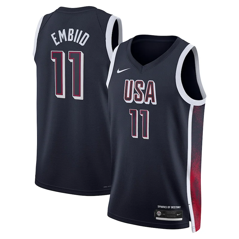 Joel Embiid Unisex Nike Men's USA Basketball 2024 Swingman Player Jersey - Navy