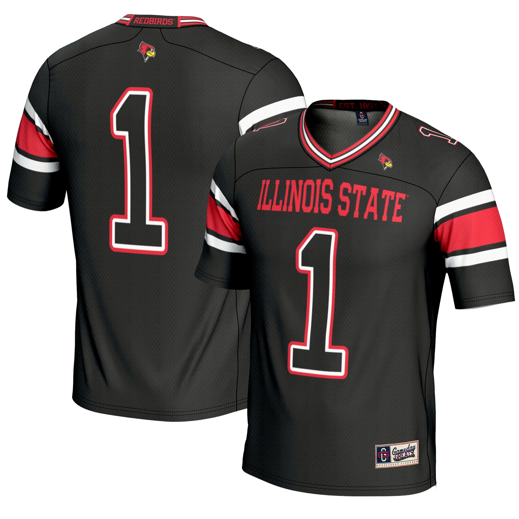 #1 Illinois State Redbirds GameDay Greats Youth Endzone 2026 Season Football Jersey - Black