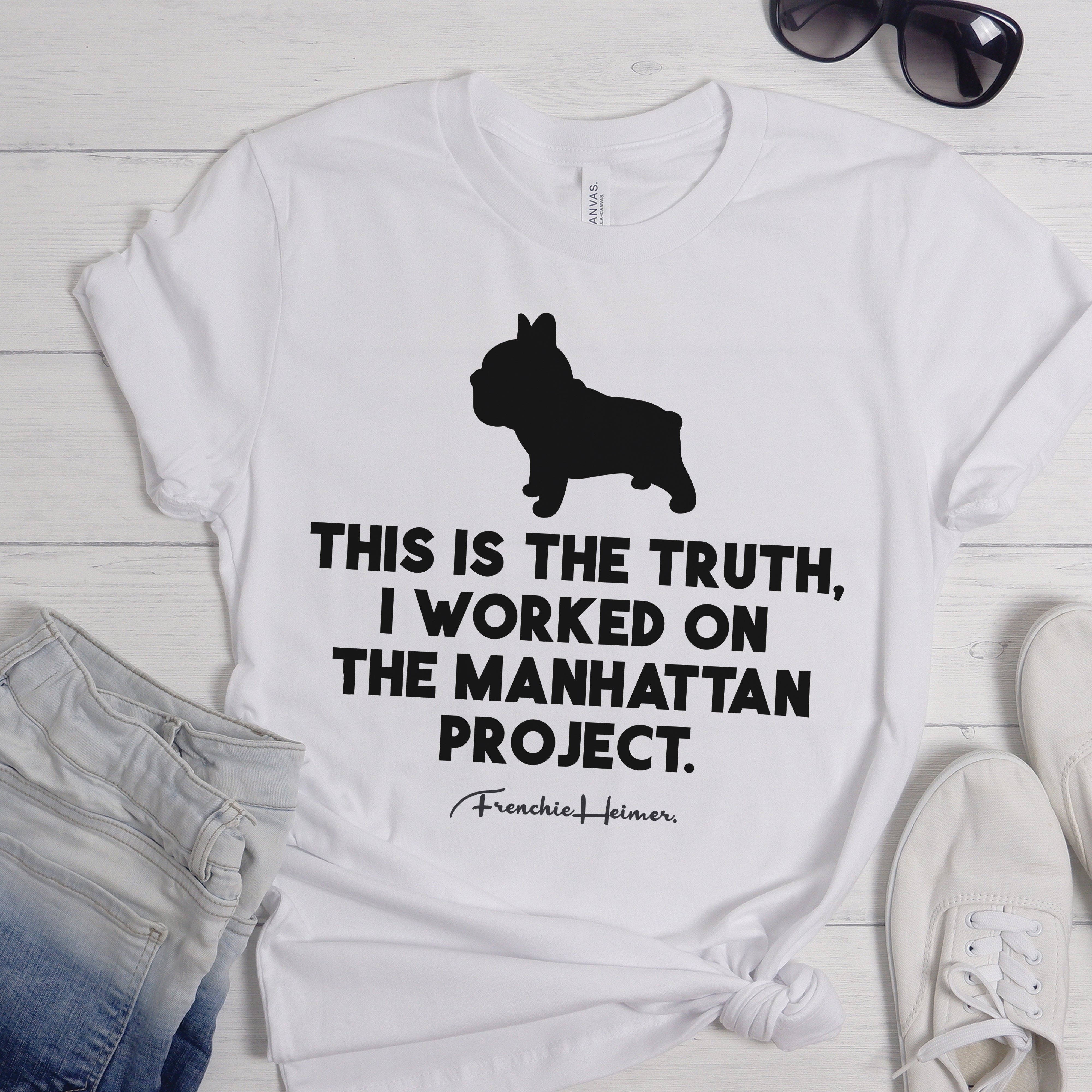 French Bulldog A Frenchie's Role In History Unisex T Shirt Durable Dog Item