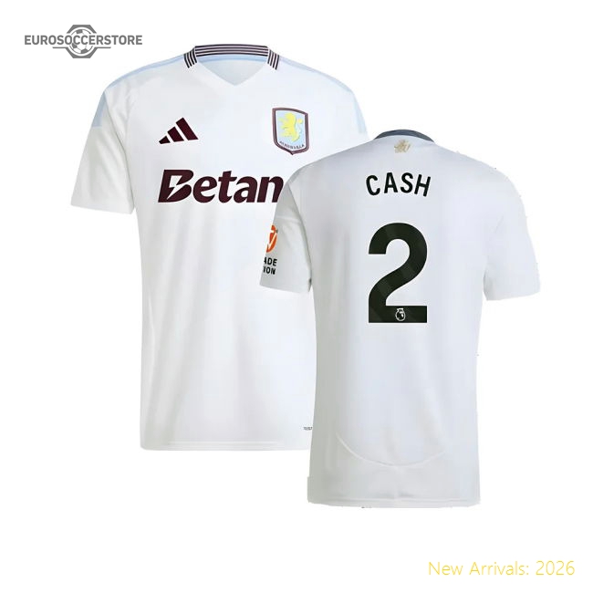 2024-2025 Aston Villa Away Shirt (Cash 2) In Multiple Adult Sizes