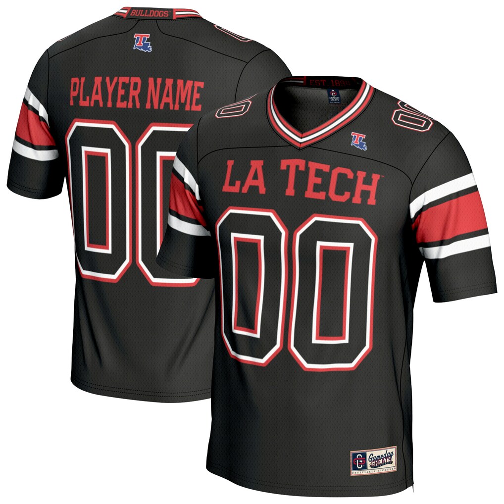 [NJP] Women's Louisiana Tech Bulldogs GameDay Greats NIL Football Fashion Jersey - Black