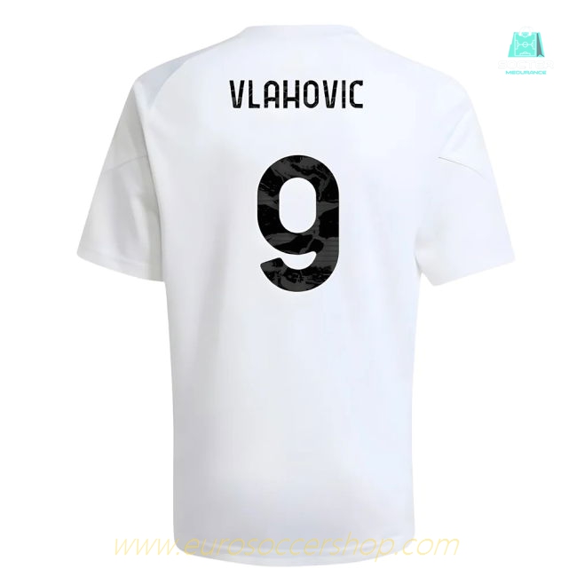 2025-2026 Juventus Training Shirt (White) - Kids (Vlahovic 9)