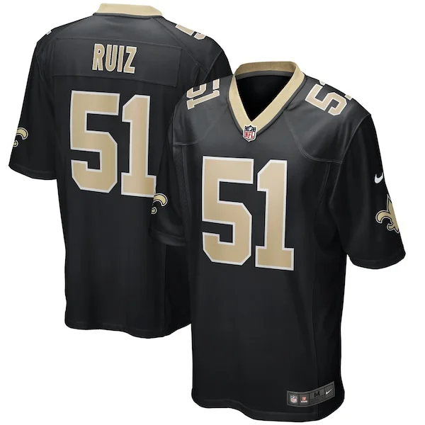 Performance New Orleans Saints Game Jersey - Premium Black NFL Fan ...