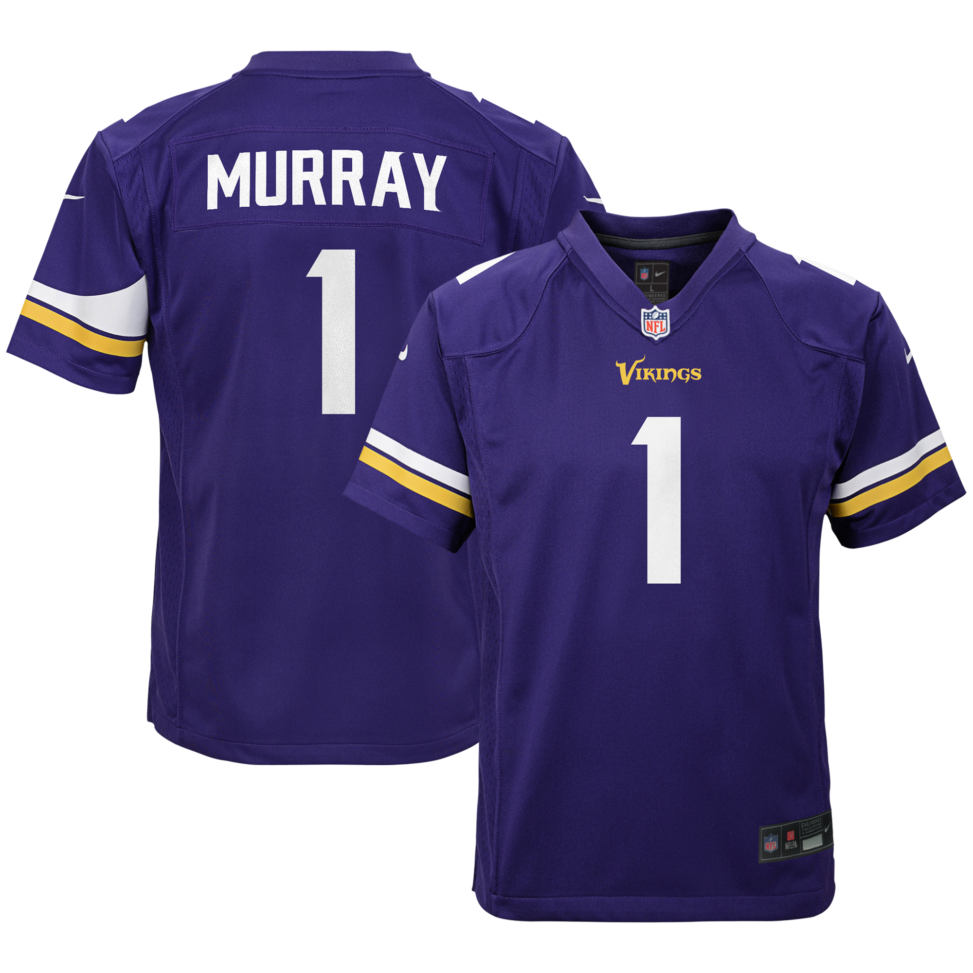 [LK] Kyler Murray Minnesota Vikings Youth Game Jersey - Purple