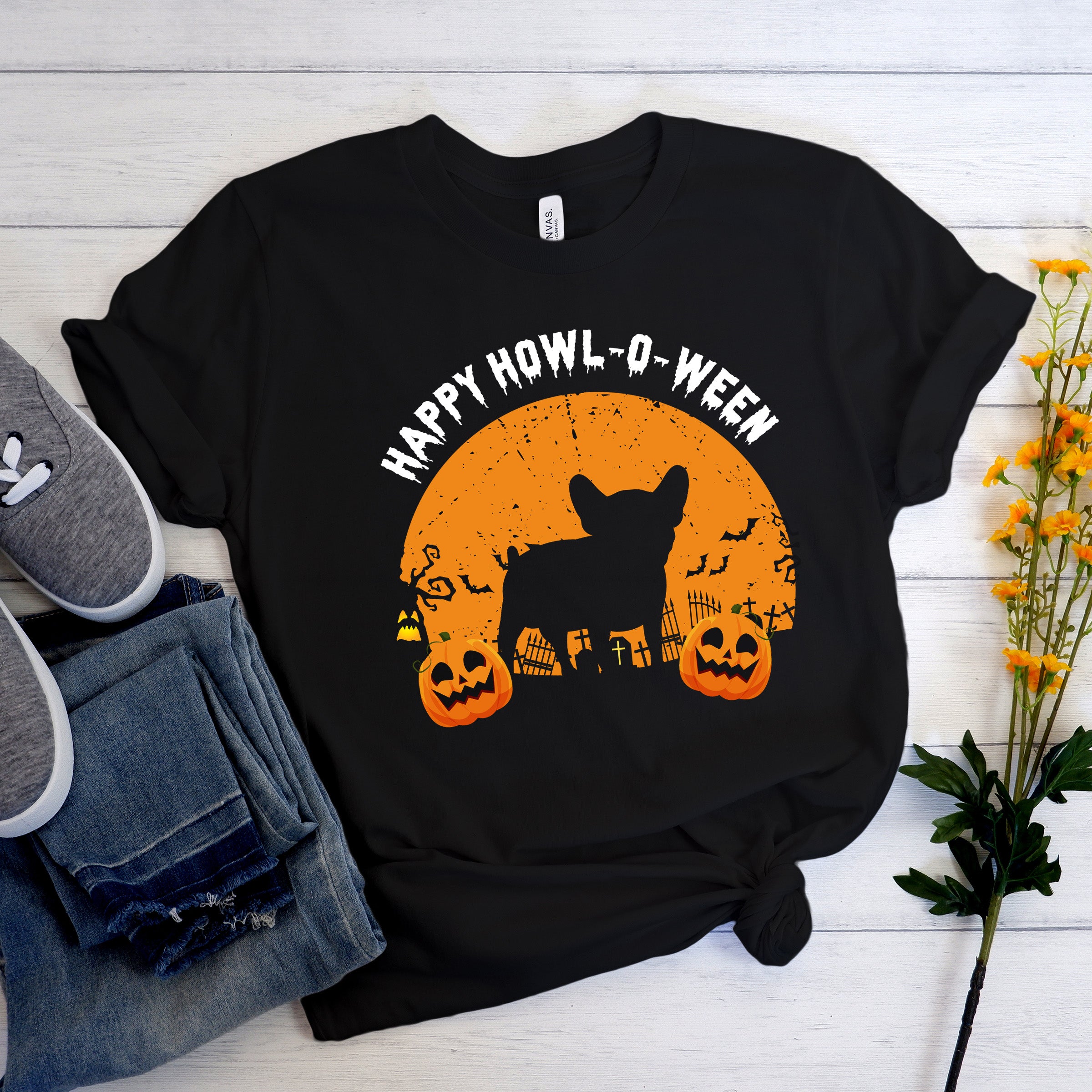Frenchiedeck Halloween - Unisex T-Shirt