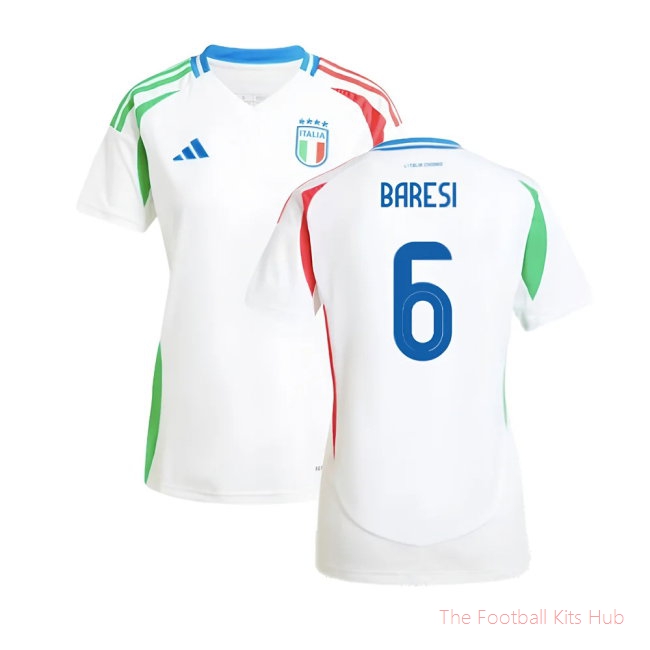 2024-2025 Italy Away Shirt (Ladies) (BARESI 6)