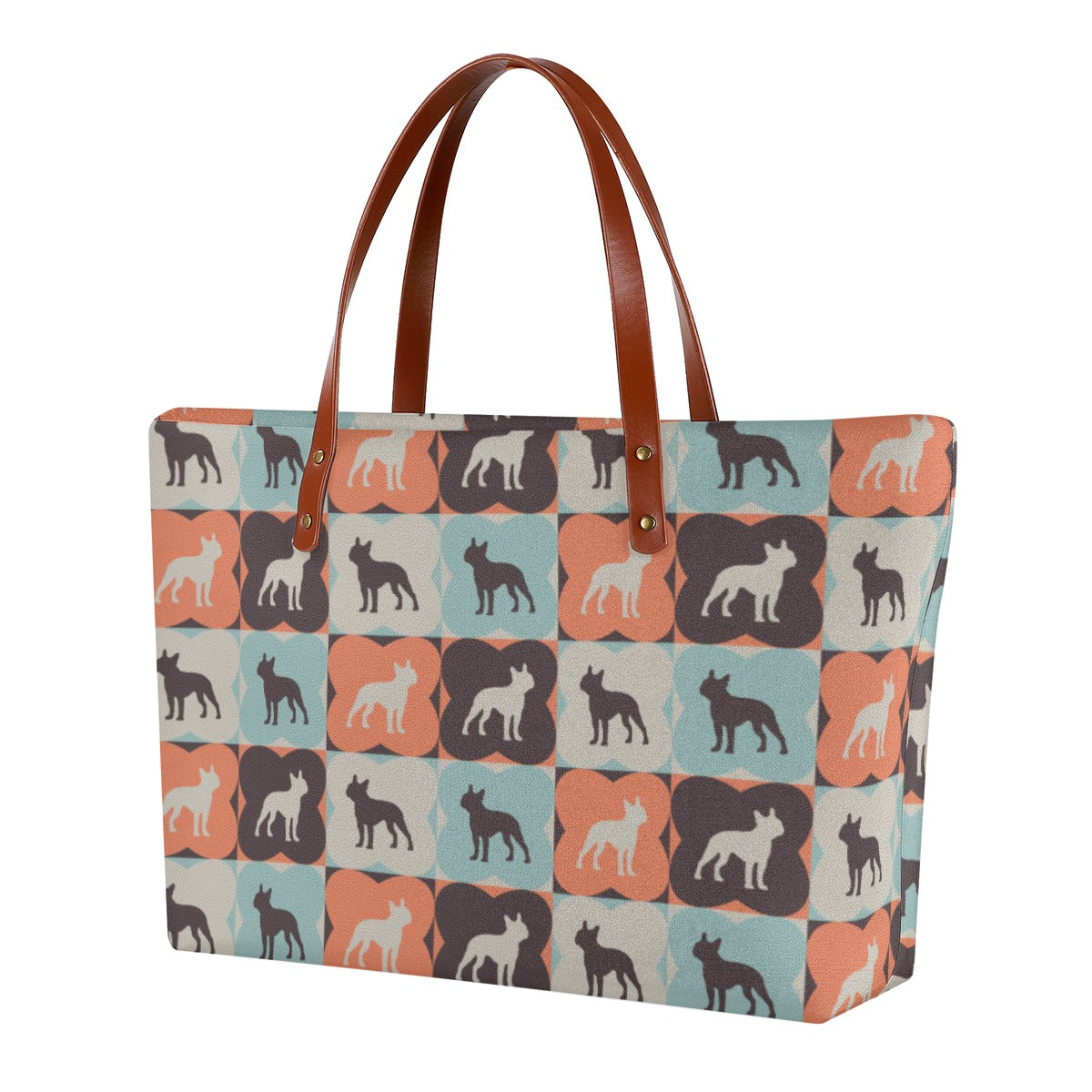 - Durable Women's Tote Bag For Boston Terrier Lovers For French Bulldogs