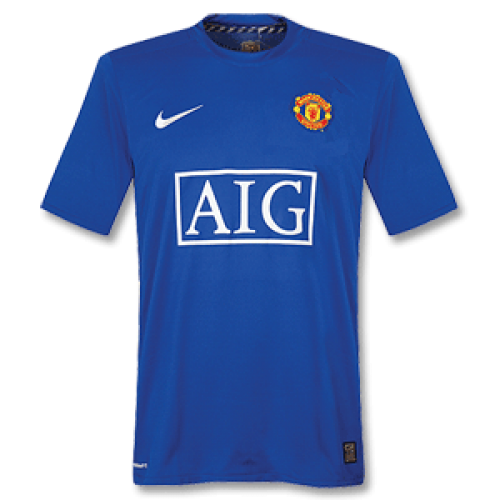 Advanced Fabric Man Utd 07-08 MANCHESTER UNITED RETRO THIRD AWAY BLUE