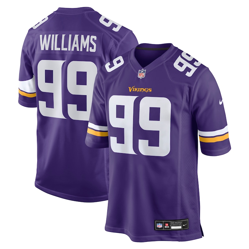 None Elijah Williams Fan Favorite MIN Vikings Premium Material Jersey