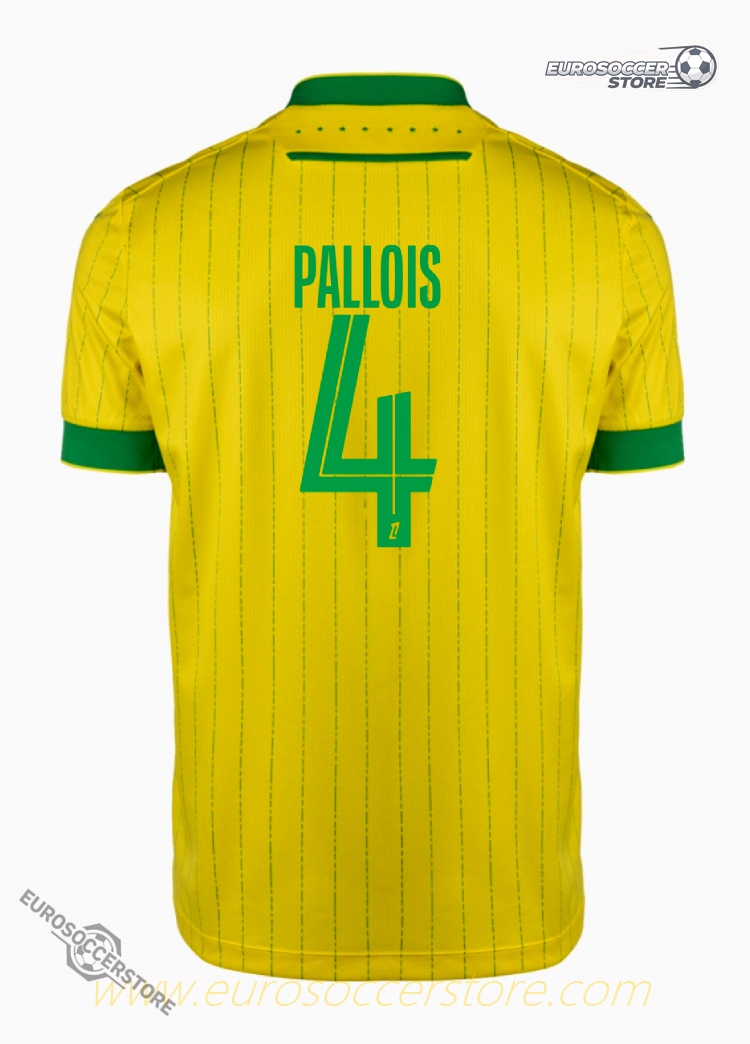 FC Nantes 25-26 Season Home PALLOIS 4 Football Jersey