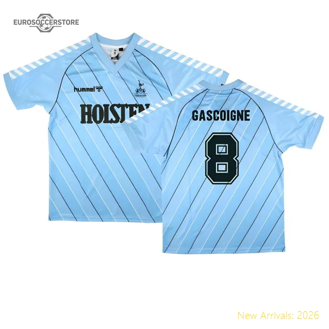 Premium Tottenham 1985/87 Retro Hummel Away Shirt (gascoigne 8)
