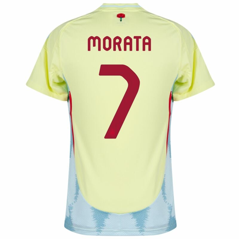 Spain Away Football Soccer Shirt 2024-25 Edition Morata