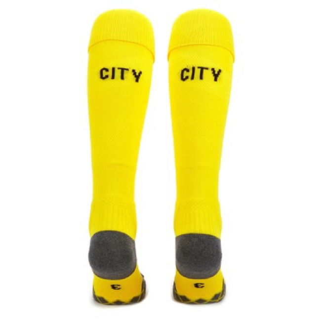 2019-2020 Manchester City Third Goalkeeper Socks (Yellow) - Kids (M...