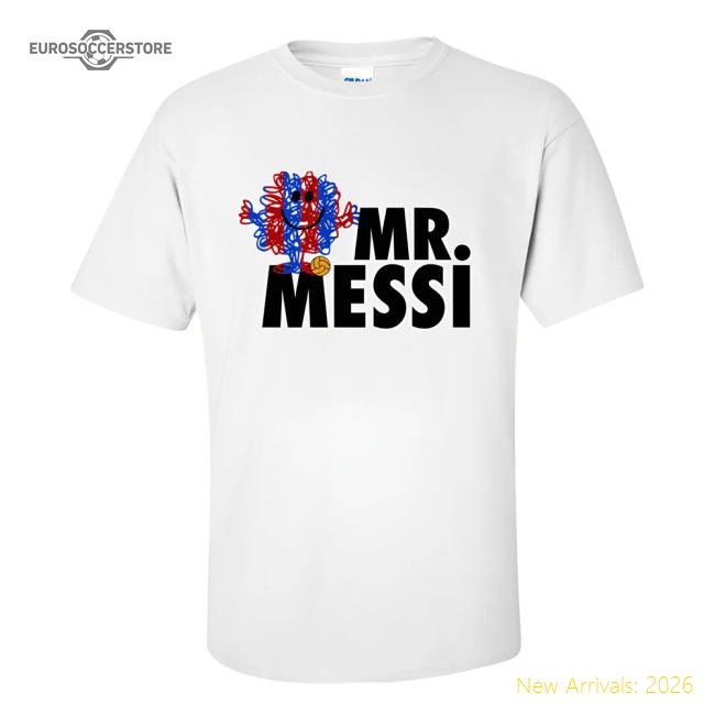 Trending Official Lionel Messi Mr Messi T-Shirt (White)