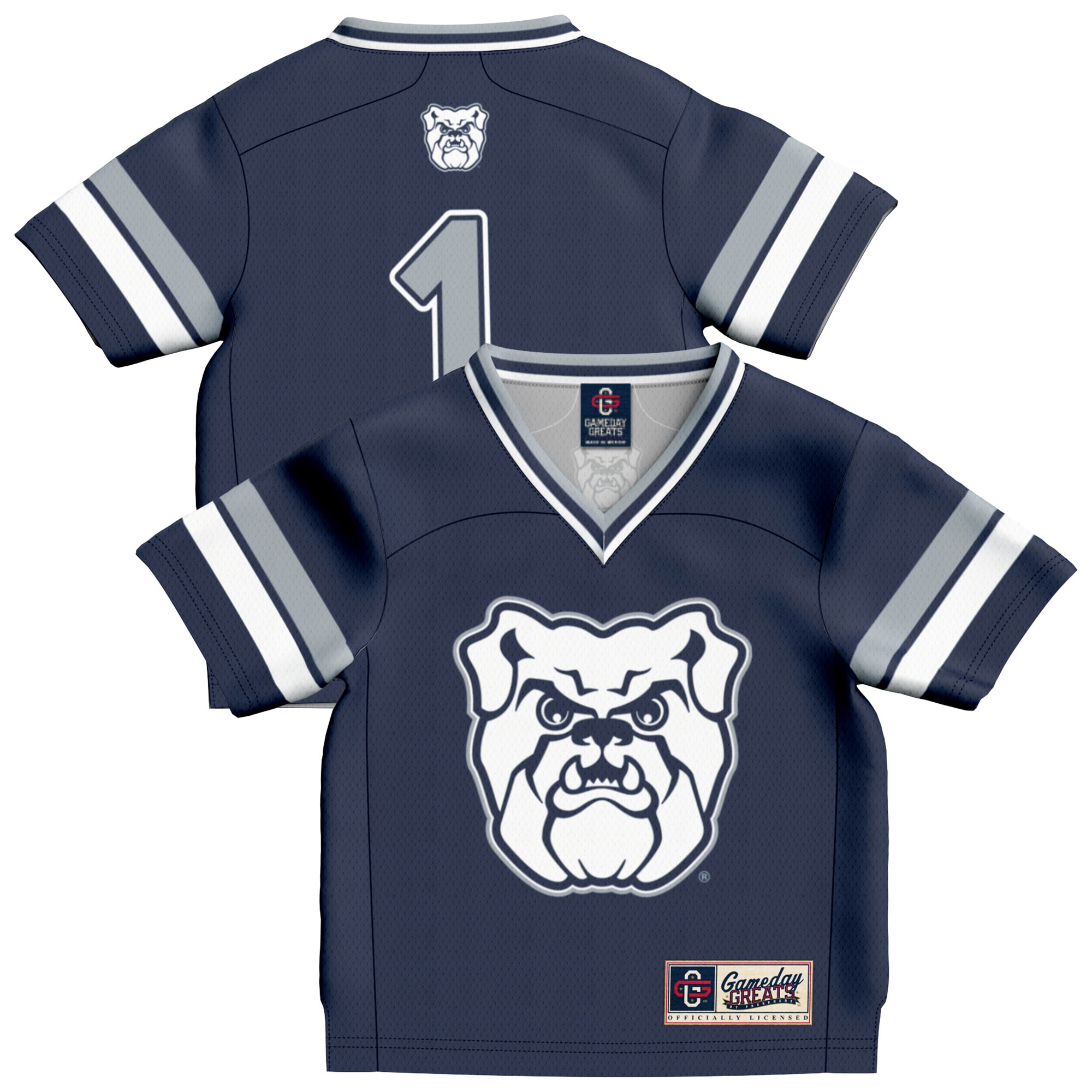 [NJP] Butler Bulldogs GameDay Greats Infant Lightweight Collegiate Football Fashion Jersey - Navy