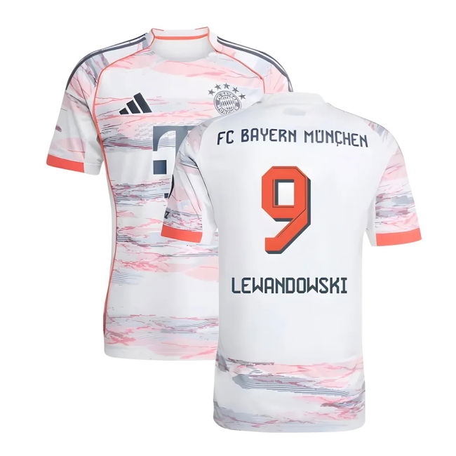 Supporter Bayern Bayern Munich Away Shirt Lewandowski #9 Professio...