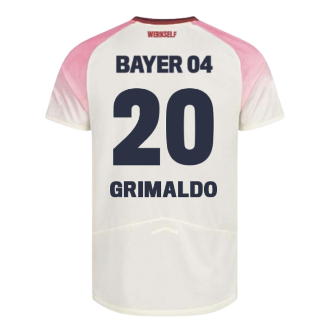 Exceptional 2025-2026 Bayer Leverkusen Road Jersey (grimaldo 20)