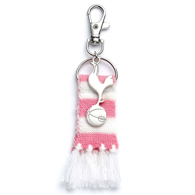 Women's Tottenham Hotspur FC Pink Bar Scarf Bag Charm