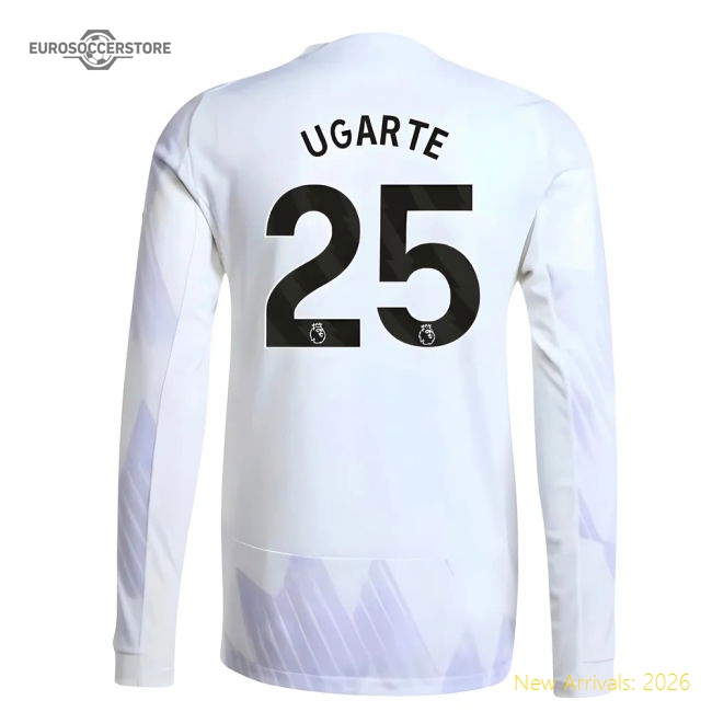2025-2026 Man Utd Authentic Long Sleeve Away Shirt (ugarte 25)