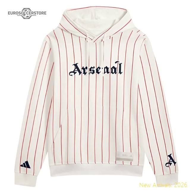 Arsenal 2025-2026 Aop Us Hoody (White) Customizable Football Wear