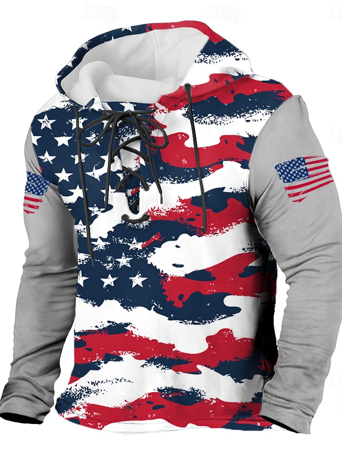US America 250 Year Anniversary Men's American Flag Freedom Hoodie