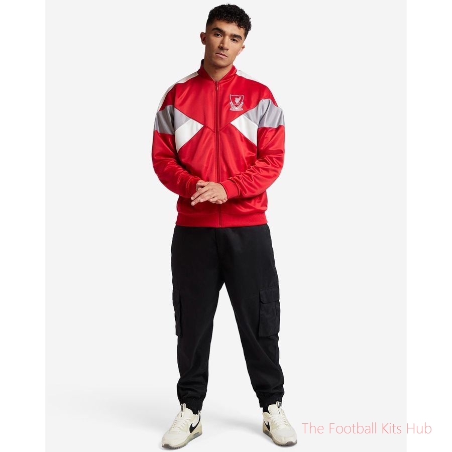 Liverpool Track Top 88/89 Full Zip - Red/White