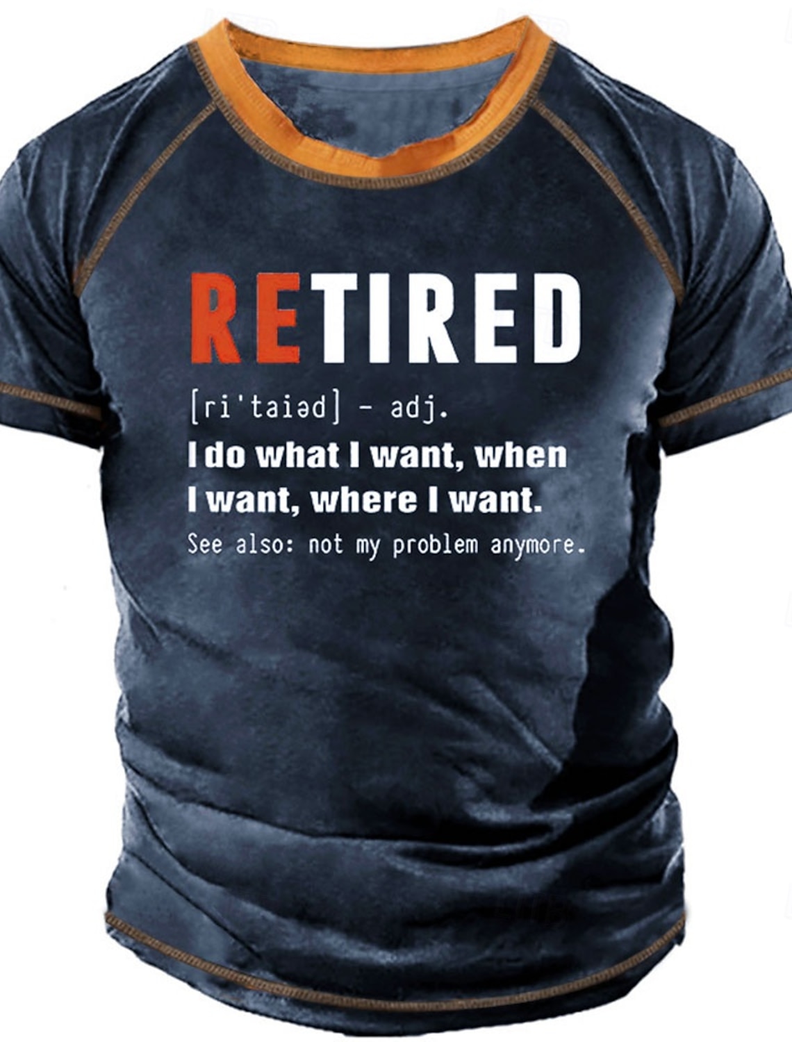 Men's Funny Retired Definition T-Shirt - 