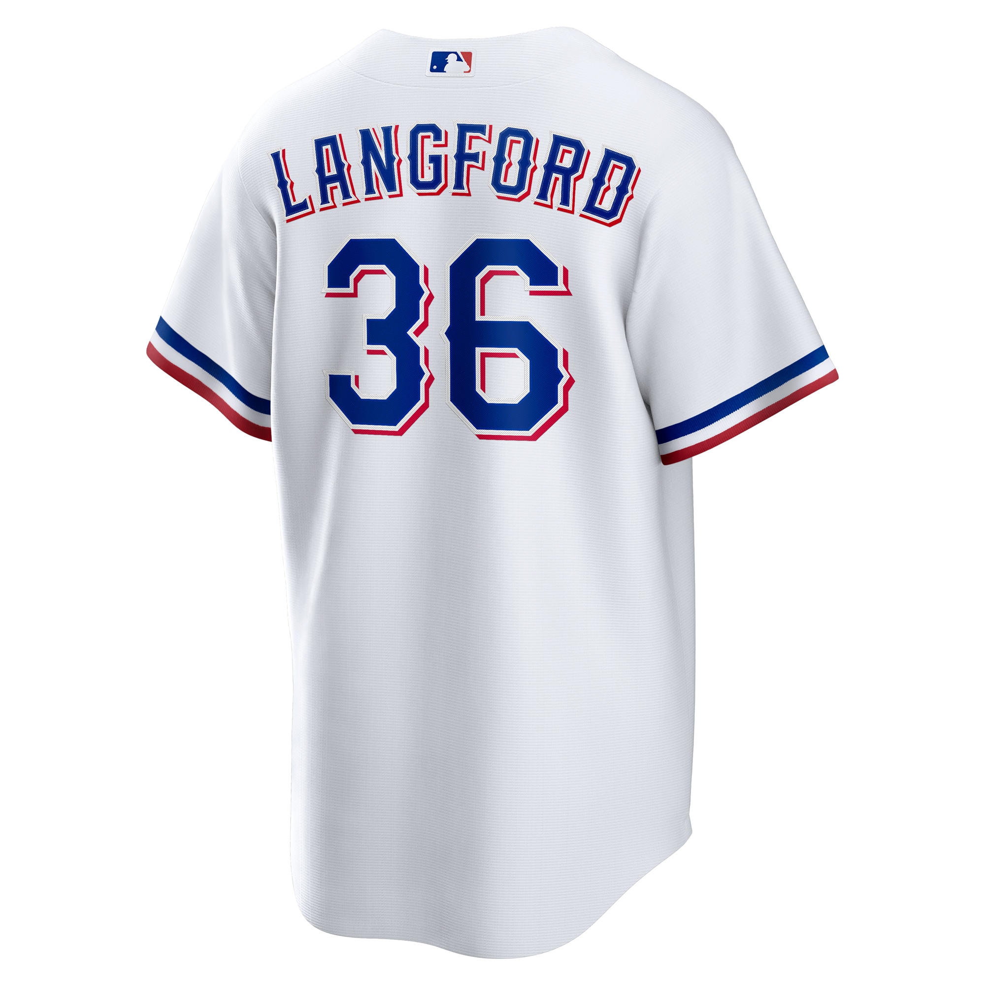 [LK] Wyatt Langford Texas Rangers Home Replica Jersey - White