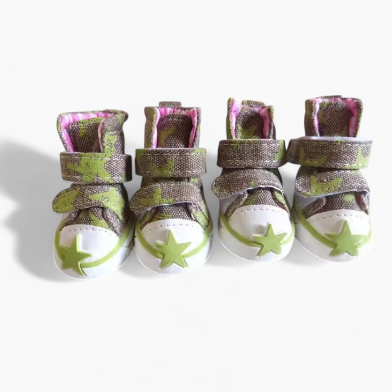 Stylish Pawlaxy French Bulldog Sneakers – Star Print Casual Canvas Sh...