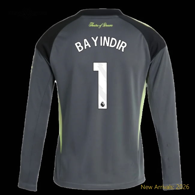 2025-2026 Man Utd Kids Soft Bayindir Jersey Climacool Breathable