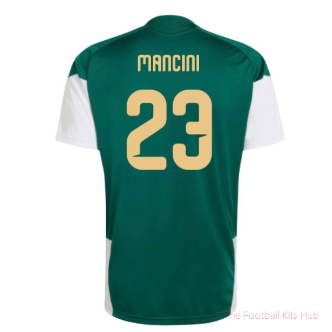 2026-2027 Italy Training Jersey (Green) (Mancini 23)