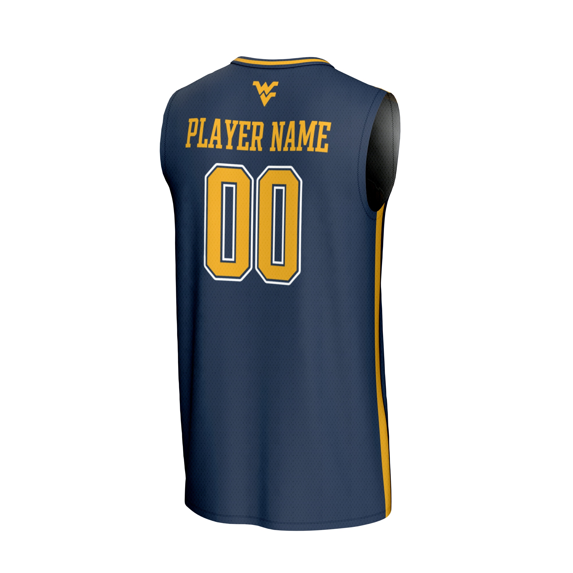 [NJP] West Virginia Mountaineers GameDay Greats Unisex NIL Pick-A-Player Lightweight Women's Basketball Fashion Jersey - Navy