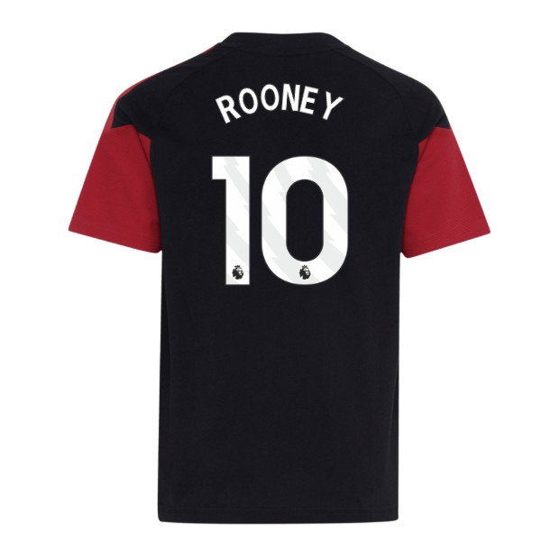 [JED] 2026-2027 Man Utd Tiro Training Tee (Black) - Kids (Rooney 10)