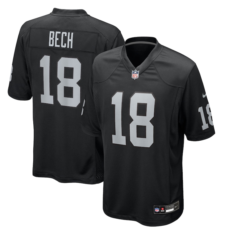 None Jack Bech LV Raiders Stylish Official Jersey Football Apparel