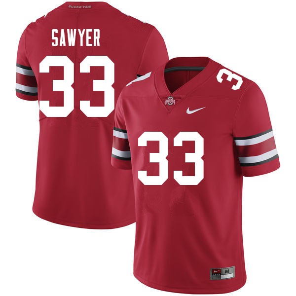 Men Ohio State Buckeyes Jack Sawyer #33 Nike Red Performance Football